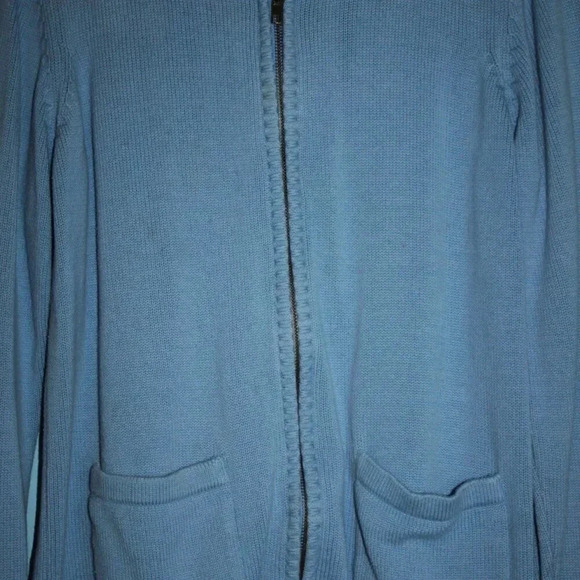 The Vermont Country Store Zip Up Medium Sweater with Pockets Modest - Picture 15 of 15